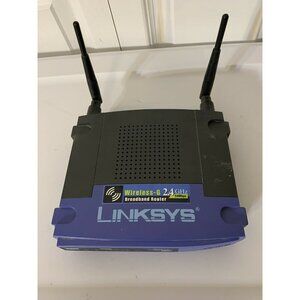 LINKSYS WRT54G  WIRELESS-G 2.4 GHZ BROADBAND ROUTER (No Power‎ Chord)